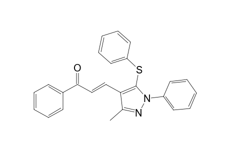 3-(3-Methyl-1-phenyl-5-phenylthio-1H-pyrazol-4-yl)-1-phenyl-2-propen-1-one