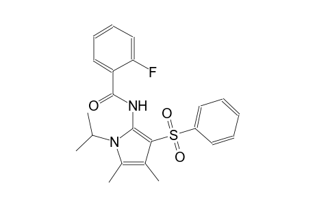 benzamide, N-[4,5-dimethyl-1-(1-methylethyl)-3-(phenylsulfonyl)-1H-pyrrol-2-yl]-2-fluoro-