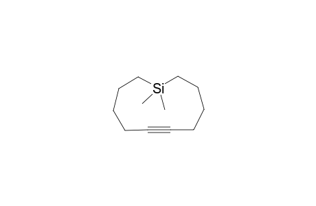 Silacycloundec-6-yne, 1,1-dimethyl-