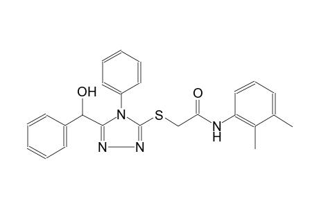 N-(2,3-dimethylphenyl)-2-[[5-[hydroxy(phenyl)methyl]-4-phenyl-1,2,4-triazol-3-yl]sulfanyl]acetamide