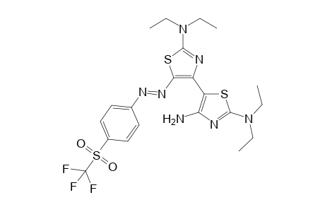 4-Amino-2-(diethylamino)-5-{2-(diethylamino)-5-[4-(trifluoromethylsulfonyl)phenylazo]thiazol-4-yl}thiazole