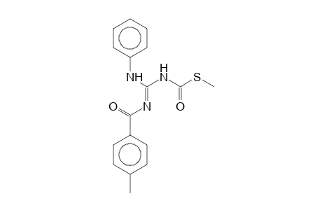 S-Methyl (E)-anilino([(E)-(4-methylphenyl)(oxo)methyl]imino)methylthiocarbamate