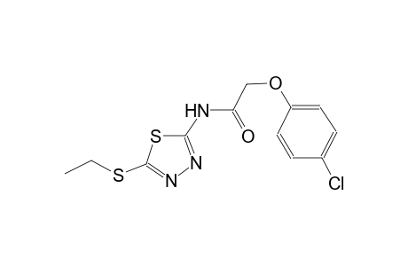 2-(4-chlorophenoxy)-N-[5-(ethylsulfanyl)-1,3,4-thiadiazol-2-yl]acetamide
