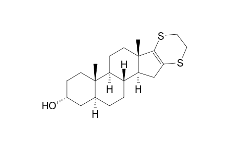Androst-16-en-3-ol, 16,17-[1,2-ethanediylbis(thio)]-, (3.alpha.,5.alpha.)-