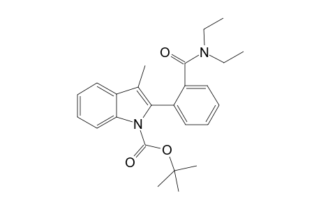Tert-Butyl 2-(2-(diethylcarbamoyl)phenyl)-3-methyl-1H-indole-1-carboxylate