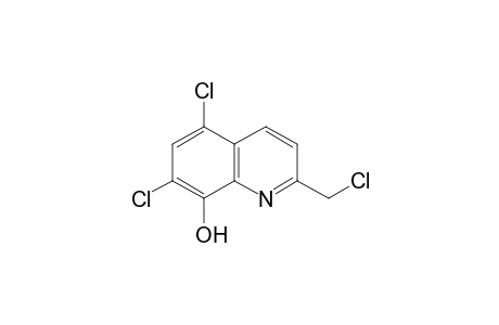 2-(chloromethyl)-5,7-dichloro-8-quinolinol