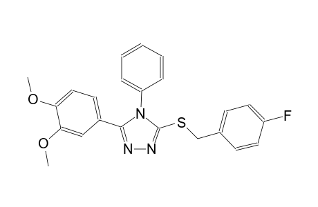3-(3,4-dimethoxyphenyl)-5-[(4-fluorobenzyl)sulfanyl]-4-phenyl-4H-1,2,4-triazole