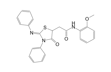 5-thiazolidineacetamide, N-(2-methoxyphenyl)-4-oxo-3-phenyl-2-(phenylimino)-, (2Z)-
