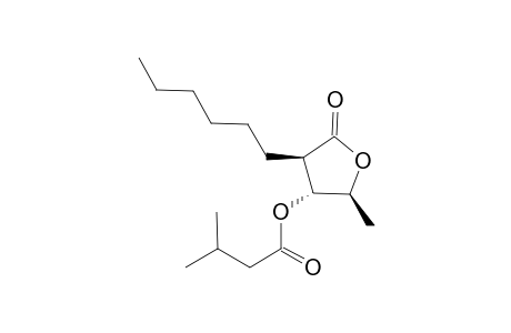 (2S,3R,4R)-4-Hexyl-2-methyl-5-oxotetrahydrofuran-3-yl 3-methylbutanoate