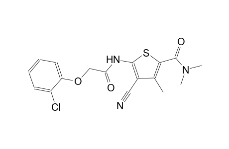 5-{[(2-chlorophenoxy)acetyl]amino}-4-cyano-N,N,3-trimethyl-2-thiophenecarboxamide