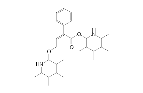 3,4,5,6-Tetramethylpiperidin-2-yl 4-(3,4,5,6-tetramethylpiperidinyl-2-oxy)-2-phenyl-2(Z)-buten-1-oate