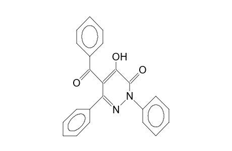 3(2H)-Pyridazinone, 5-benzoyl-4-hydroxy-2,6-diphenyl-