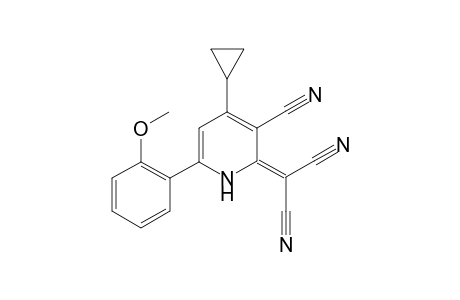2-[3-Cyano-4-cyclopropyl-6-(2-methoxyphenyl)-1H-pyridin-2-ylidene]malononitrile
