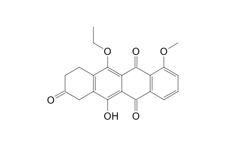 2,6,11(1H)-Naphthacenetrione, 5-ethoxy-3,4-dihydro-12-hydroxy-7-methoxy-