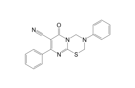 7-Cyano-3,8-diphenyl-3,4-dihydro-2H-pyrimido[2,1-b]-1,3,5-thiadiazin-6-one