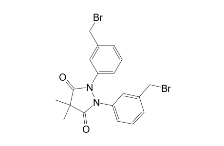 1,2-bis[3-(brommethyl)phenyl]-4,4-dimethyl-3,5-pyrazolidinedione