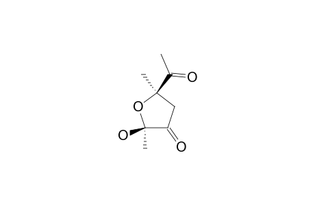 5-ACETYL-2,5-CIS-DIMETHYL-2-HYDROXY-TETRAHYDROFURAN-3-ONE