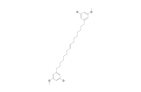 ONCOSTEMONOL-C;(8'Z)-1-HYDROXY-3-METHOXY-5-[16'-(3''-HYDROXY-5''-METHOXYPHENYL)-8'-HEXADECEN-1'-YL]-BENZENE