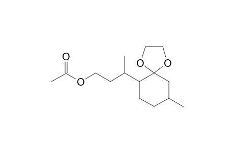 1,4-Dioxaspiro[4.5]decane-6-propanol, .gamma.,9-dimethyl-, acetate