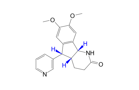 cis-4a,5,cis-4a,9b-7,8-dimethoxy-5-(3-pyridyl)-4,4a,5,9b-tetrahydro-1H-indeno[1,2-b]pyridin-2(3H)-one