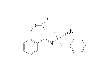 Benzenepentanoic acid, .gamma.-cyano-.gamma.-[(phenylmethylene)amino]-, methyl ester