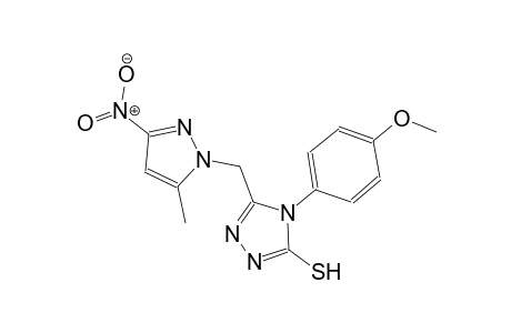 4-(4-methoxyphenyl)-5-[(5-methyl-3-nitro-1H-pyrazol-1-yl)methyl]-4H-1,2,4-triazole-3-thiol