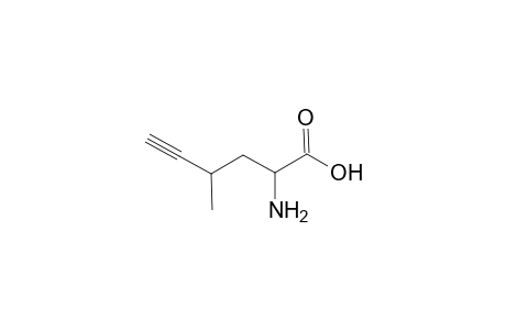 5-Hexynoic acid, 2-amino-4-methyl-