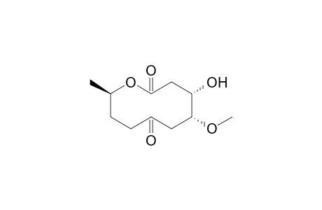 (4S,5R,10R)-4-hydroxy-5-methoxy-10-methyl-oxecane-2,7-dione
