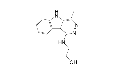 2-[(4-Methyl-5H-pyridazino[4,5-b]indol-1-yl)amino]ethanol