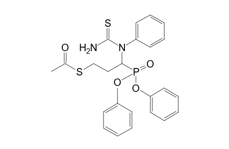 Diphenyl 1-(phenylthioureido)-3-acetylthiopropanephosphonate