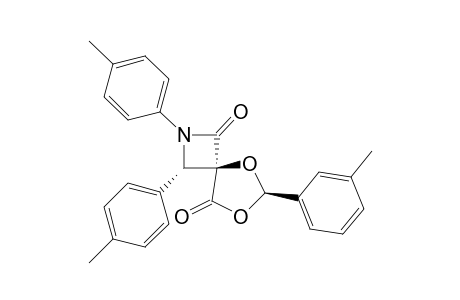 (4-r,3-t,6-t)-2-Aza-5,7-dioxa-2,3-bis(p-methylphenyl)-6-(3'-methylphenyl)-spiro[3.4]octane-1,8-dione