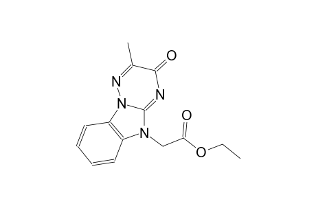 [1,2,4]triazino[2,3-a]benzimidazole-5-acetic acid, 3,5-dihydro-2-methyl-3-oxo-, ethyl ester