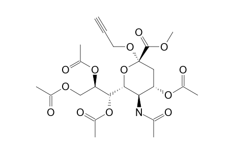 METHYL-(PROP-2-YNYL-5-ACETAMIDO-4,7,8,9-TETRA-O-ACETYL-3,5-DIDEOXY-D-GLYCERO-ALPHA-D-GALACTO-2-NONULOPYRANOSID)-ONATE