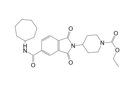 1-piperidinecarboxylic acid, 4-[5-[(cycloheptylamino)carbonyl]-1,3-dihydro-1,3-dioxo-2H-isoindol-2-yl]-, ethyl ester