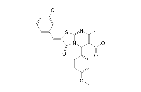 methyl (2Z)-2-(3-chlorobenzylidene)-5-(4-methoxyphenyl)-7-methyl-3-oxo-2,3-dihydro-5H-[1,3]thiazolo[3,2-a]pyrimidine-6-carboxylate