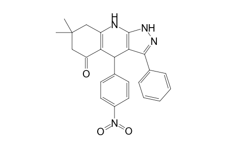 7,7-Dimethyl-4-(4-nitrophenyl)-3-phenyl-1,4,6,7,8,9-hexahydro-1H-pyrazolo[3,4-b]quinolin-5-one