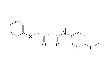N-(4-Methoxyphenyl)-3-oxo-4-(phenylsulfanyl)butanamide