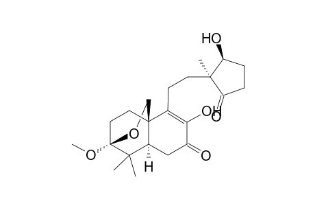 6H-3,8a-Ethano-1H-2-benzopyran-6-one, 3,4,4a,5-tetrahydro-7-hydroxy-8-[2-(2-hydroxy-1-methyl-5-oxocyclopent yl)ethyl]-3-methoxy-4,4-dimethyl-, [3S-[3.alpha.,4a.beta.,8(1R*,2R*),8a.alpha.]]-