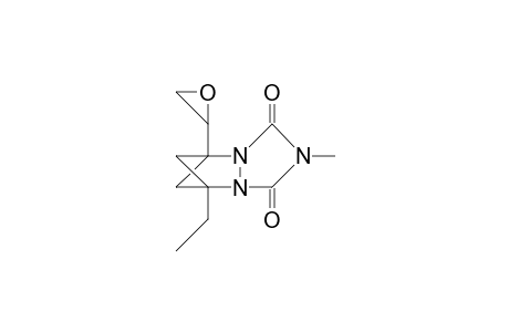 7-Ethyl-4-methyl-1-oxiranyl-2,4,6-triaza-tricyclo(5.1.1.0/2,6/)nonane-3,5-dione