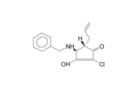 2-CHLORO-3-HYDROXY-4-N-BENZYLAMINO-5-ALLYL-2-CYCLOPENTENONE
