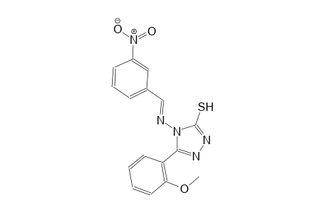 5-(2-methoxyphenyl)-4-{[(E)-(3-nitrophenyl)methylidene]amino}-4H-1,2,4-triazole-3-thiol