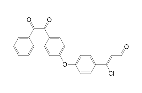 2-Propenal, 3-chloro-3-[4-[4-(oxophenylacetyl)phenoxy]phenyl]-