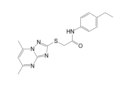Acetamide, 2-[(5,7-dimethyl[1,2,4]triazolo[1,5-a]pyrimidin-2-yl)thio]-N-(4-ethylphenyl)-