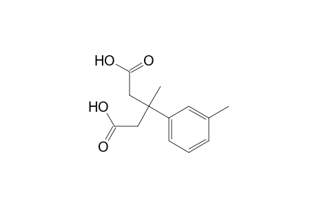 3-Methyl-3-(3-methylphenyl)pentanedioic acid