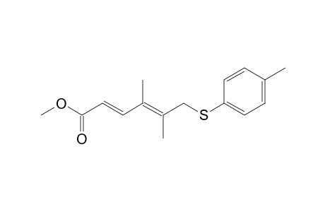 (2E,4E)-4,5-dimethyl-6-(4-methylphenylthio)hexa-2,4-dienoate