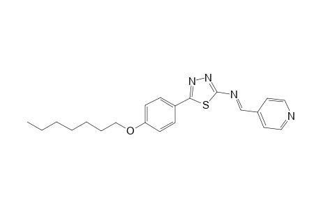 5-(4-(heptyloxy)phenyl)-N-(pyridin-4-ylmethylene)-1,3,4-thiadiazol-2-amine