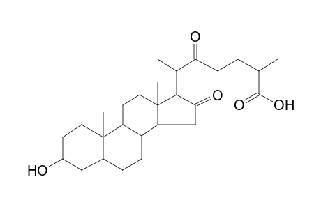 3-Hydroxy-16,22-dioxocholestan-26-oic acid