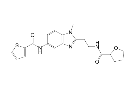 2-furancarboxamide, tetrahydro-N-[2-[1-methyl-5-[(2-thienylcarbonyl)amino]-1H-benzimidazol-2-yl]ethyl]-