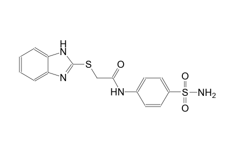 N-[4-(aminosulfonyl)phenyl]-2-(1H-benzimidazol-2-ylsulfanyl)acetamide