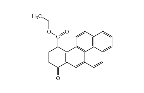 7-oxo-7,8,9,10-tetrahydrobenzo[a]pyrene-10-carboxylic acid, ethyl ester